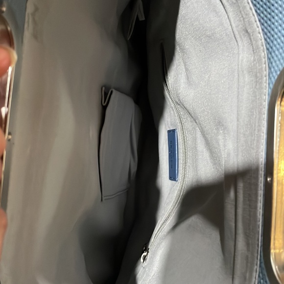 Skagen soft all leather steel blue purse. - Picture 6 of 13